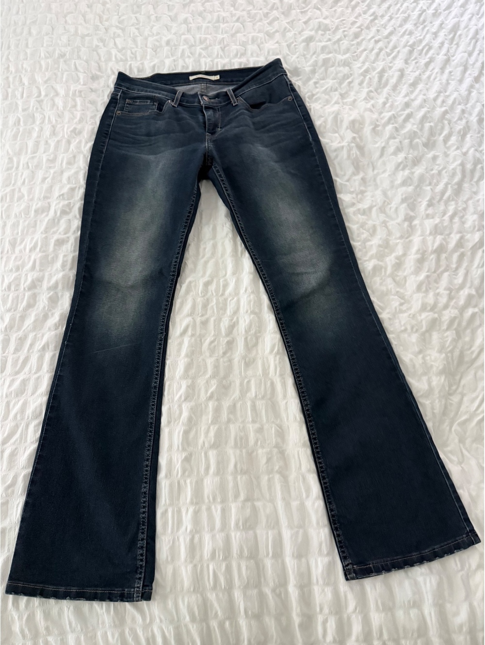 Levi's 524 Bootcut Jeans Size 7 Dark Wash